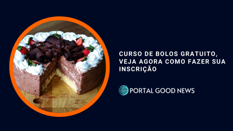 Curso de bolos gratuito, veja agora como fazer sua inscrição